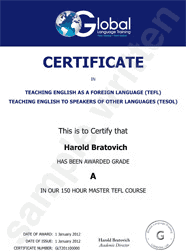 Sample Certificate 1